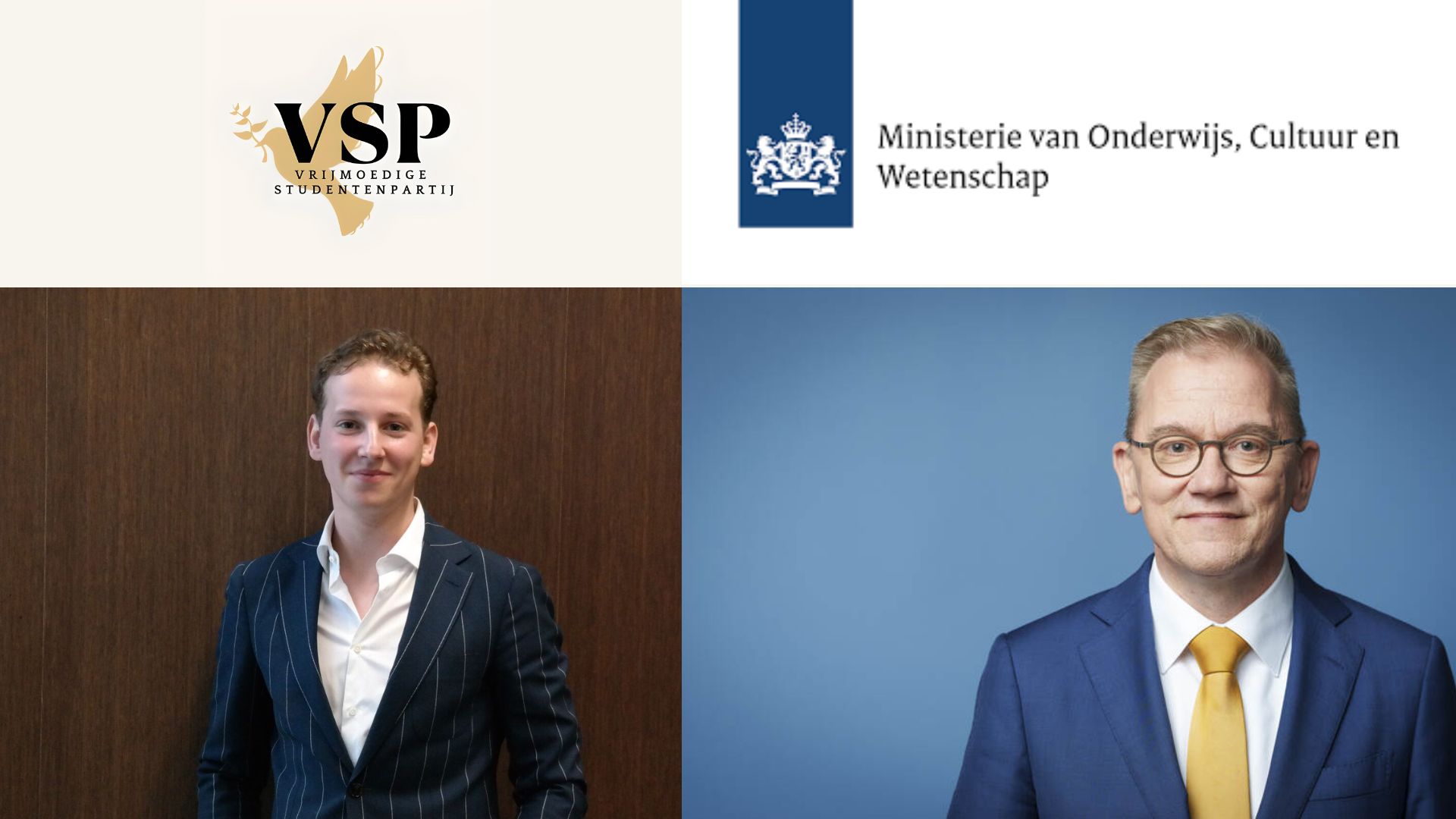 Gesprek met de Minister van Onderwijs, Cultuur en Wetenschap Gesprek met de Minister van Onderwijs, Cultuur en Wetenschap